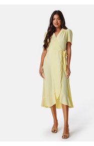 John Zack Short Sleeve Wrap Dress