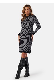 Object Collectors Item Ray L/S Knit Dress AOP