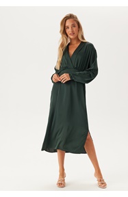 VILA Vimarosa L/S V-NECK MIDI DRESS