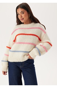 Pieces Pcnavine Ls O-neck Knit