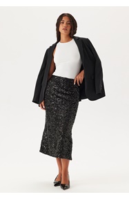 Pieces Pcserena Sequin Hw Midi Skirt