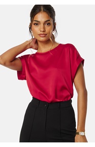 VILA Viellette S/S Satin Top