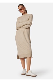 VILA Ril Crew Neck Midi Dress