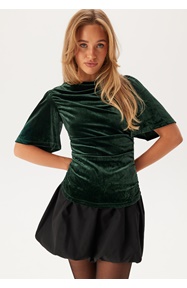 VILA Vivelma Velour 2/4 O-NECK TOP 