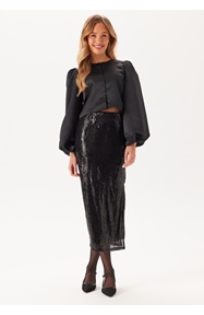 VILA Vizikki Midi Sequin Skirt