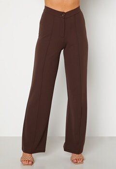 BUBBLEROOM Hilma soft suit trousers Dark brown bubbleroom.dk
