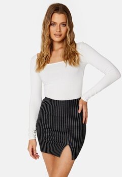 BUBBLEROOM Jen mini skirt Black / Striped bubbleroom.dk