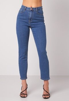 BUBBLEROOM Lana high waist jeans Medium blue bubbleroom.dk