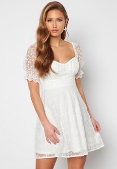Bubbleroom Occasion Gilly Puff Sleeve Dress White bubbleroom.dk
