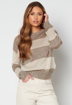 Guess Lorraine RN LS Sweater Cream and Posh Taupe
 bubbleroom.dk