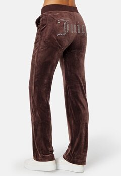 Juicy Couture Del Ray Diamante Track Pant Bitter Chocolate
 bubbleroom.dk