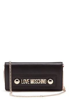 Love Moschino Logo Chain Bag Black bubbleroom.dk