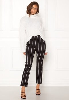 Make Way Joline trousers Black / White / Striped bubbleroom.dk