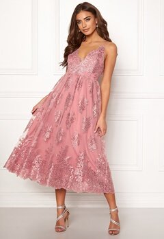 Moments New York Gardenia Lace Dress Dusty pink bubbleroom.dk