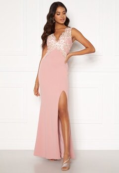 Moments New York Isabella Lace Gown Dusty pink bubbleroom.dk