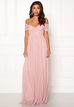 Moments New York Lily Draped Gown Dusty pink bubbleroom.dk