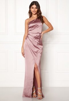 Moments New York Rosemary Satin Gown Lilac bubbleroom.dk