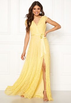 Moments New York Viola Lace Gown Yellow bubbleroom.dk