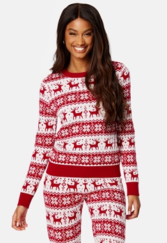 ONLY Xmas Comfy Snowflake Pullover Chili Pepper Pattern
 bubbleroom.dk