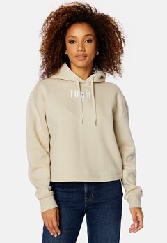 TOMMY JEANS Relaxed Essential Logo 2 Hoodie ACE Stony Beige
 bubbleroom.dk
