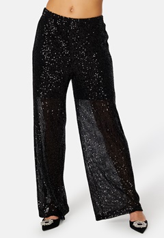 VILA Scarlet Sequins Pant Black Detail:Sequins
 bubbleroom.dk