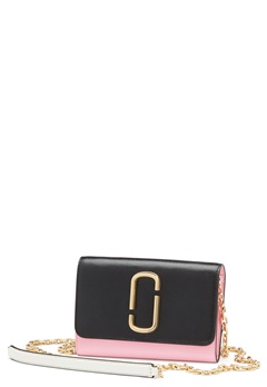 Marc Jacobs (THE) Wallet On Chain Black Baby Pink bubbleroom.dk