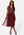 AngelEye Short Sleeve Sequin Embellished Midi Dress Burgundy
 bubbleroom.dk
