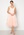 Goddiva Bardot Embroidered Midi Dress Nude bubbleroom.dk