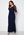 Goddiva Curve Long Sleeve Lace Trim Maxi Dress Navy bubbleroom.dk