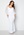 Goddiva Curve Long Sleeve Lace Trim Maxi Dress White bubbleroom.dk