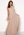 Goddiva Deep V Neck Glitter Dress Blush bubbleroom.dk