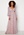 Goddiva Ditsy Long Sleeve Shirred Maxi Dress Blush bubbleroom.dk