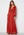 Goddiva Ditsy Long Sleeve Shirred Maxi Dress Red bubbleroom.dk