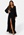 Goddiva Long Sleeve Chiffon Dress Black
 bubbleroom.dk