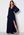 Goddiva Long Sleeve Chiffon Dress Navy bubbleroom.dk