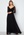 Goddiva Long Sleeve Floaty Maxi Dress Black bubbleroom.dk