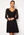 Goddiva Long Sleeve Lace Skater Dress Black bubbleroom.dk