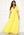 Goddiva Sleeve Chiffon Maxi Dress Soft Lemon bubbleroom.dk