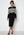 Happy Holly Lone knitted dress Black / Striped bubbleroom.dk