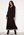 John Zack Long Sleeve Wrap Frill Maxi Dress Black bubbleroom.dk