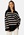Object Collectors Item Ester L/S Knit Zip Pullover Black Stripes:Sandsh
 bubbleroom.dk