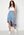 Rut & Circle Telma Asymmetric Skirt Blue Print bubbleroom.dk