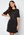 VERO MODA Cabena 2/4 Oversize Long Tee Dress Black Det. Black Seq bubbleroom.dk