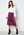 VERO MODA Cristy H/W Rouching Slit Skirt Prune Purple bubbleroom.dk