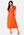 VILA Carolina S/S V-Neck Midi Dress Tigerlily
 bubbleroom.dk
