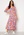 Y.A.S Alira 3/4 Long Dress Soft Pink AOP:Vio P bubbleroom.dk