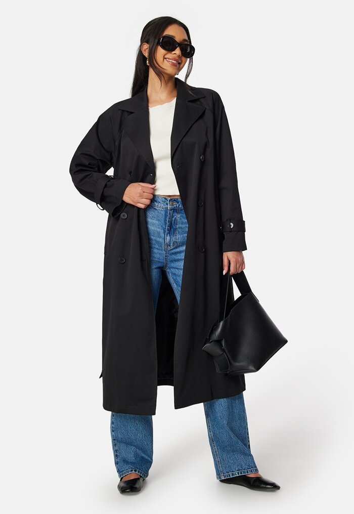 BUBBLEROOM Belted Midi Trenchcoat