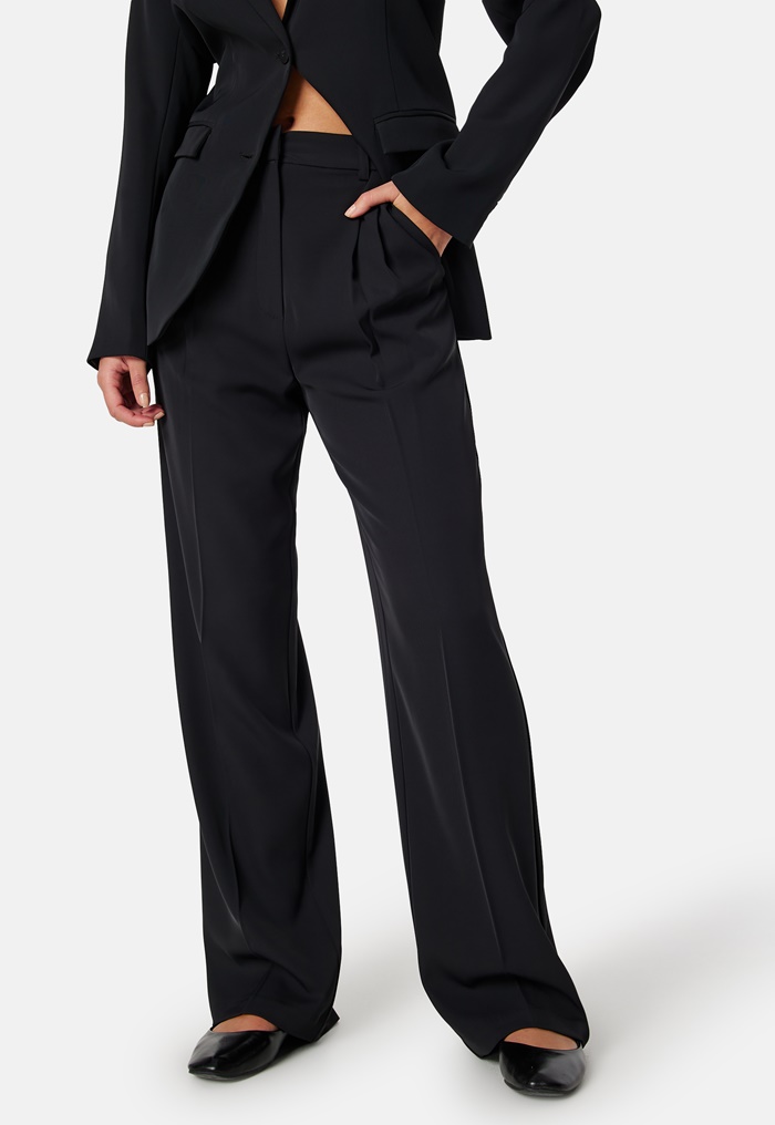 BUBBLEROOM Denice Straight Leg Suit Pants