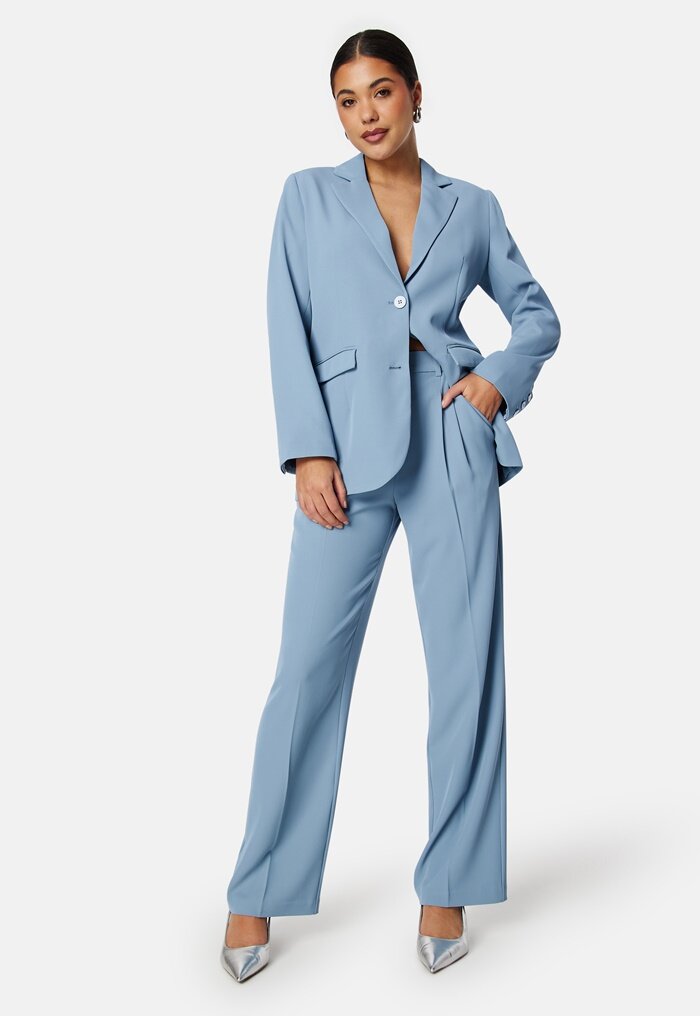 BUBBLEROOM Denice Straight Leg Suit Pants