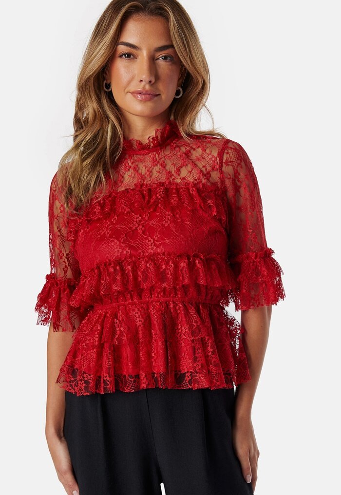 BUBBLEROOM Frill Lace Blouse